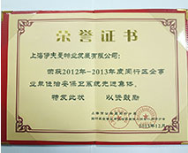 2012年度~2013年度閔行區(qū)企事業(yè)單位治安保衛(wèi)系統(tǒng)先進(jìn)集體